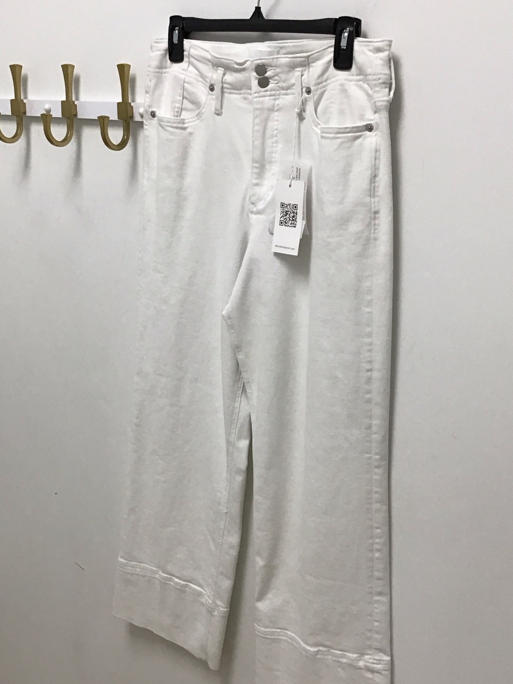 Dear John holly White High-Rise Wide-Leg Jeans